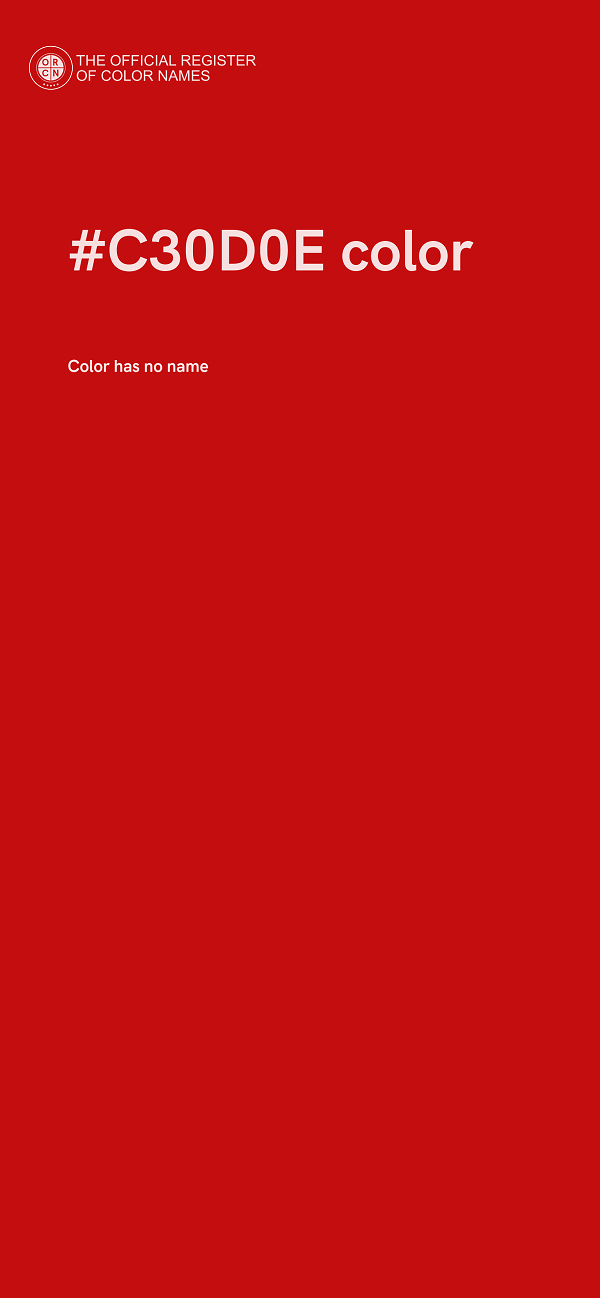 #C30D0E color image