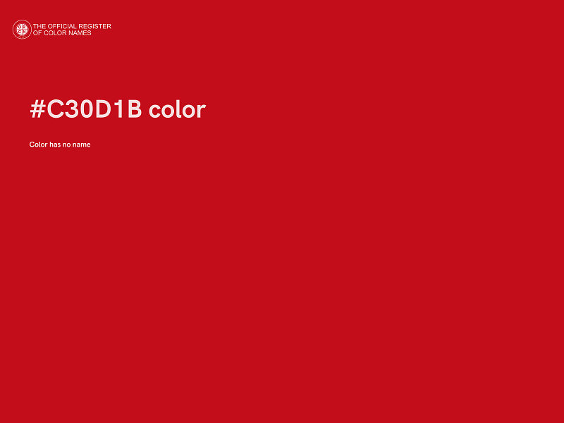 #C30D1B color image