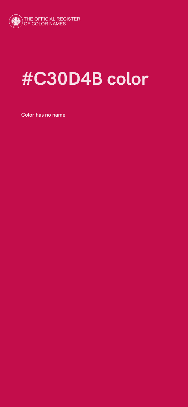 #C30D4B color image