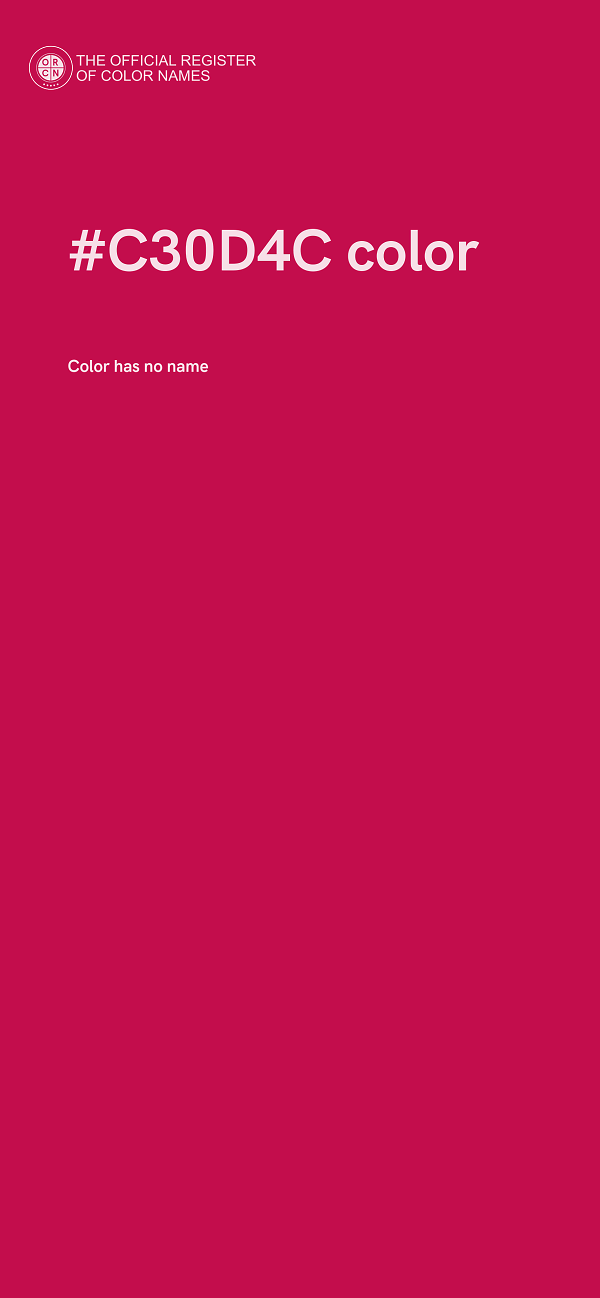 #C30D4C color image