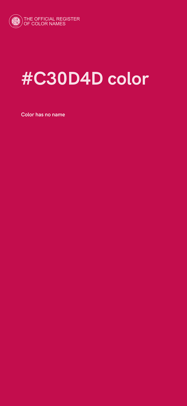 #C30D4D color image