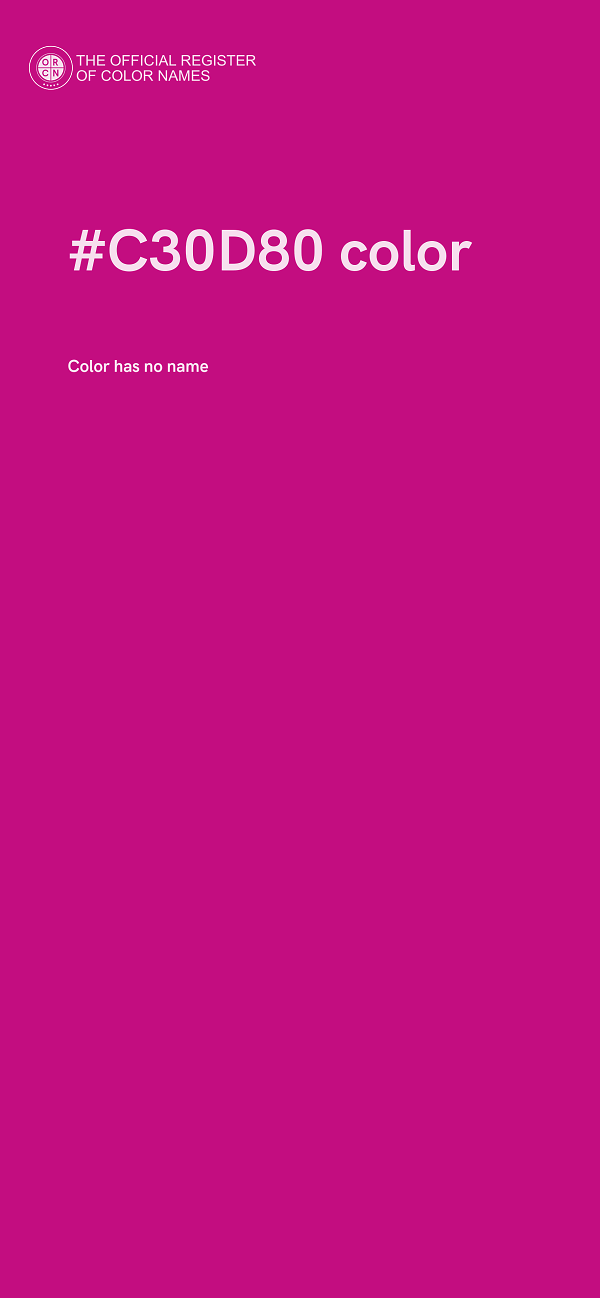 #C30D80 color image