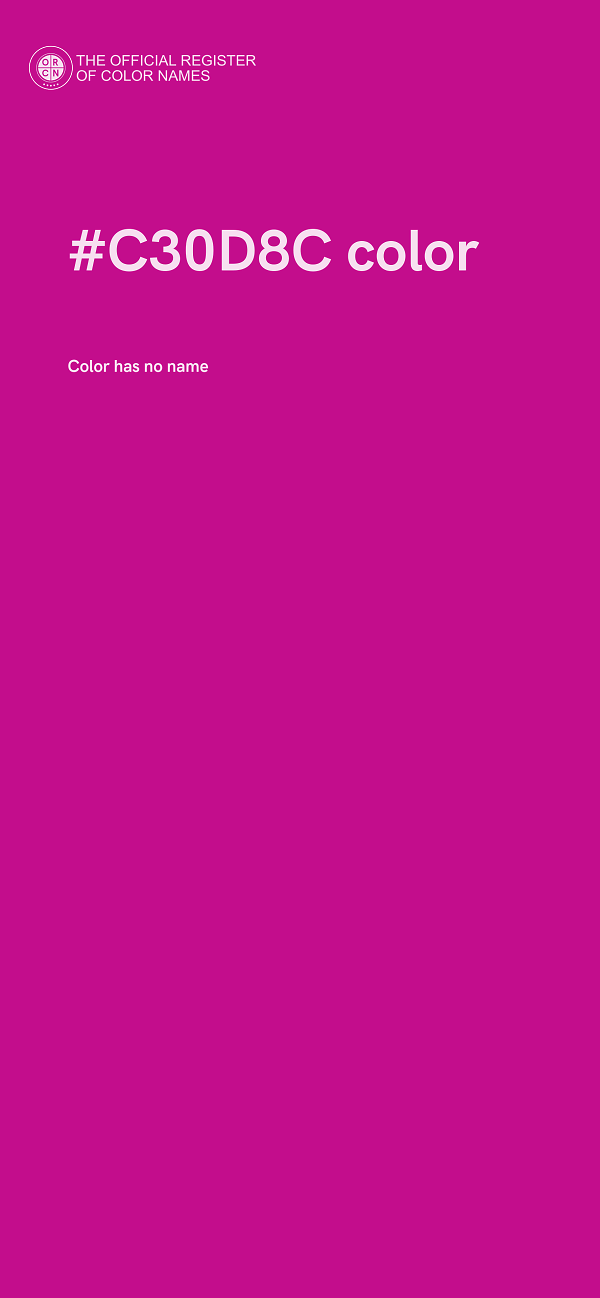 #C30D8C color image
