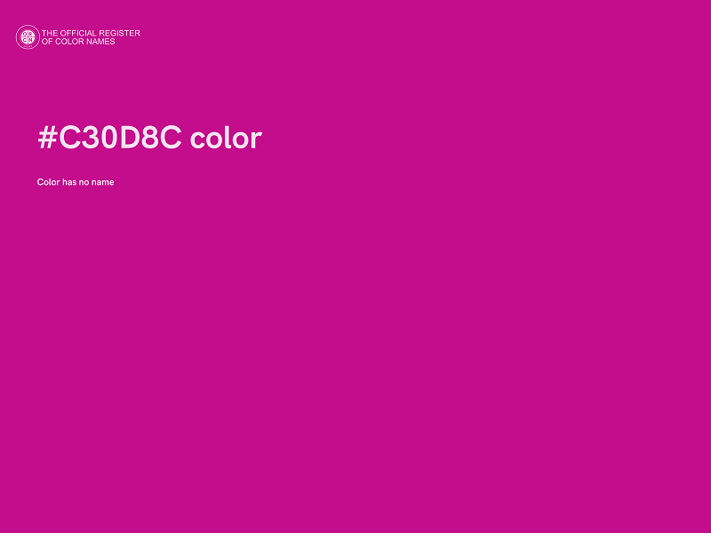 #C30D8C color image