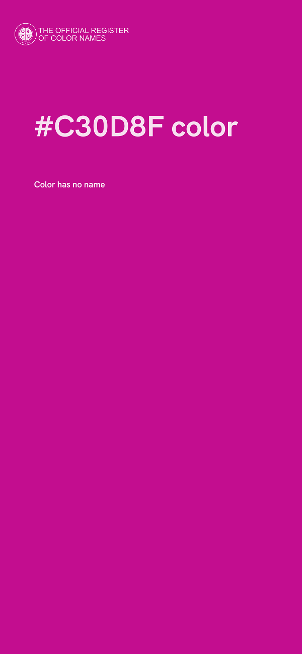 #C30D8F color image