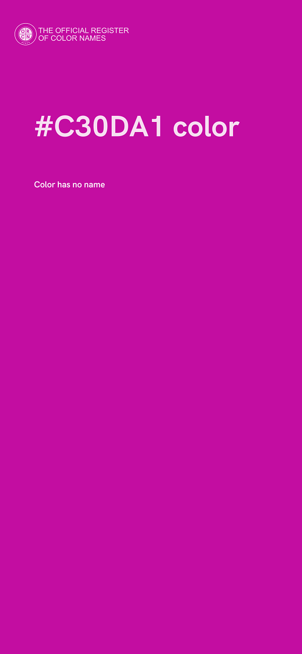 #C30DA1 color image