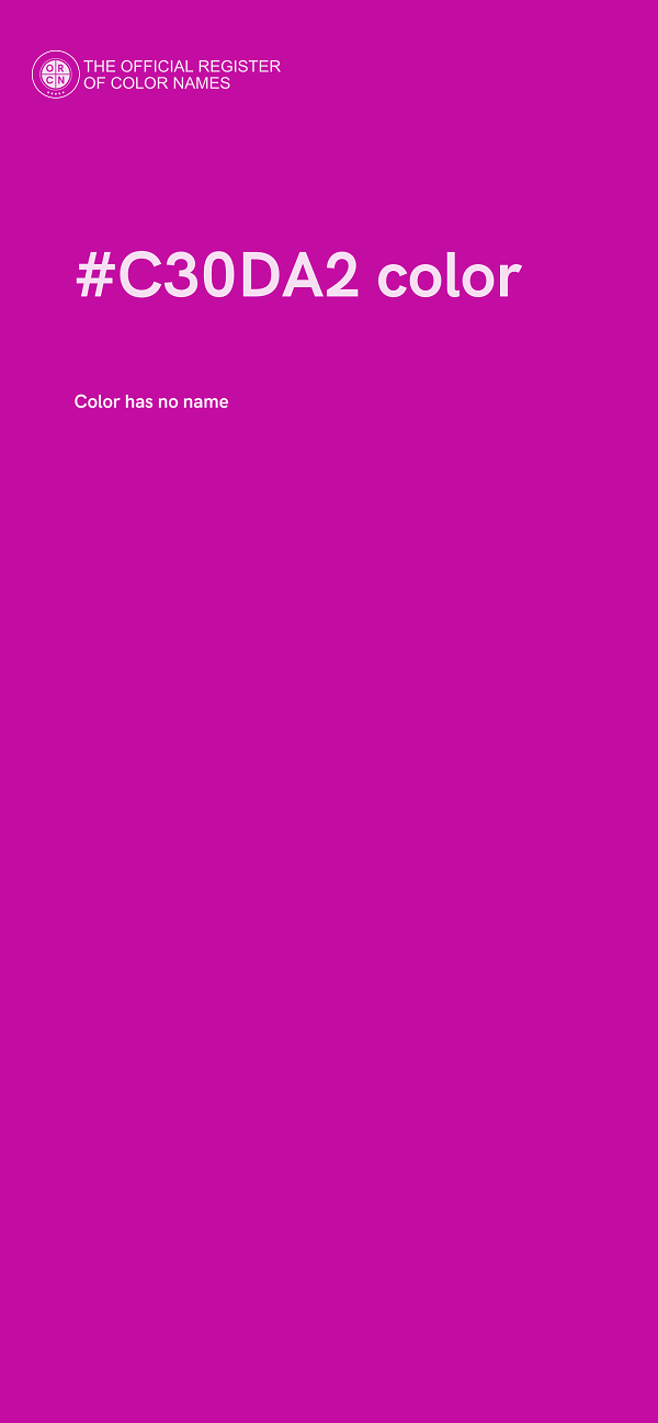 #C30DA2 color image