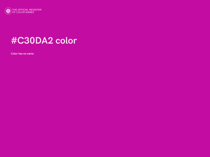 #C30DA2 color image