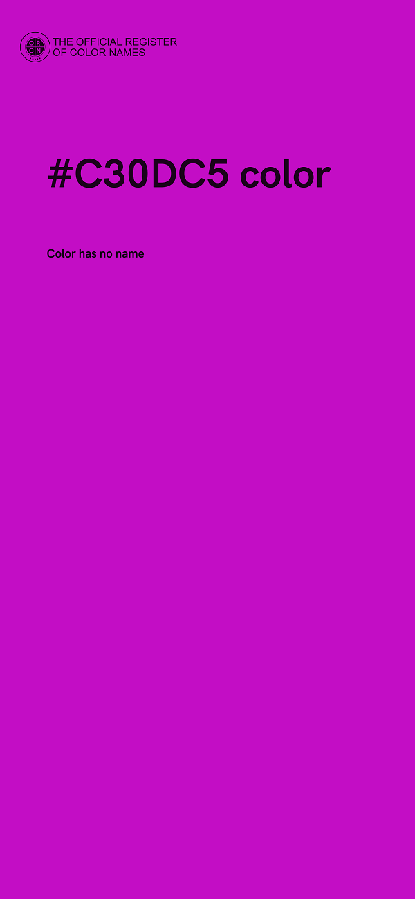 #C30DC5 color image