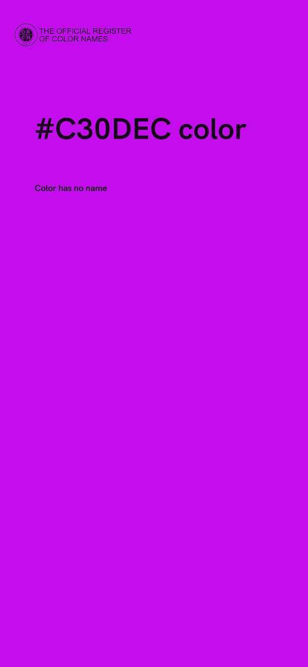 #C30DEC color image