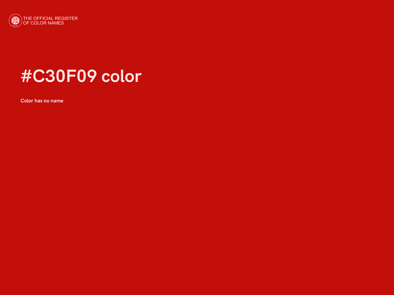 #C30F09 color image