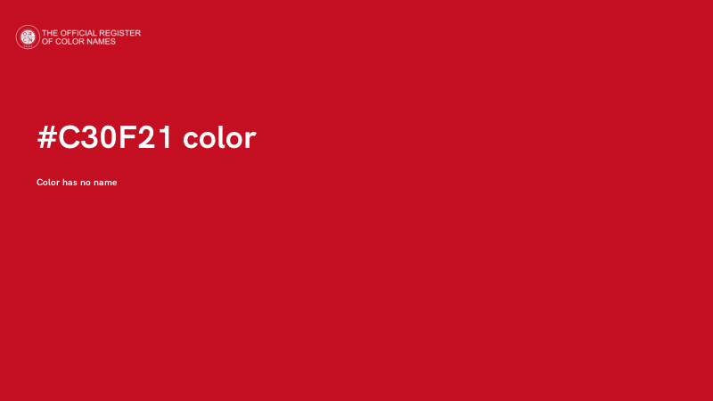 #C30F21 color image