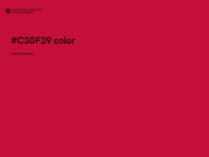 #C30F39 color image