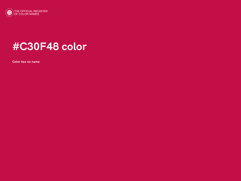 #C30F48 color image