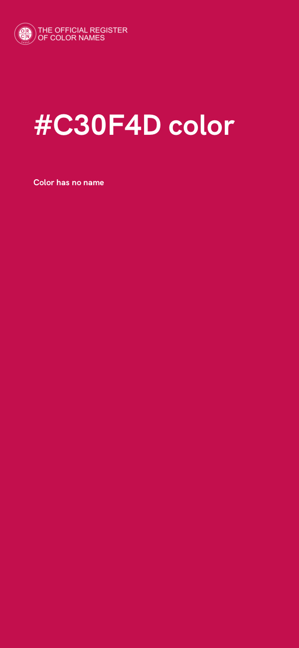 #C30F4D color image
