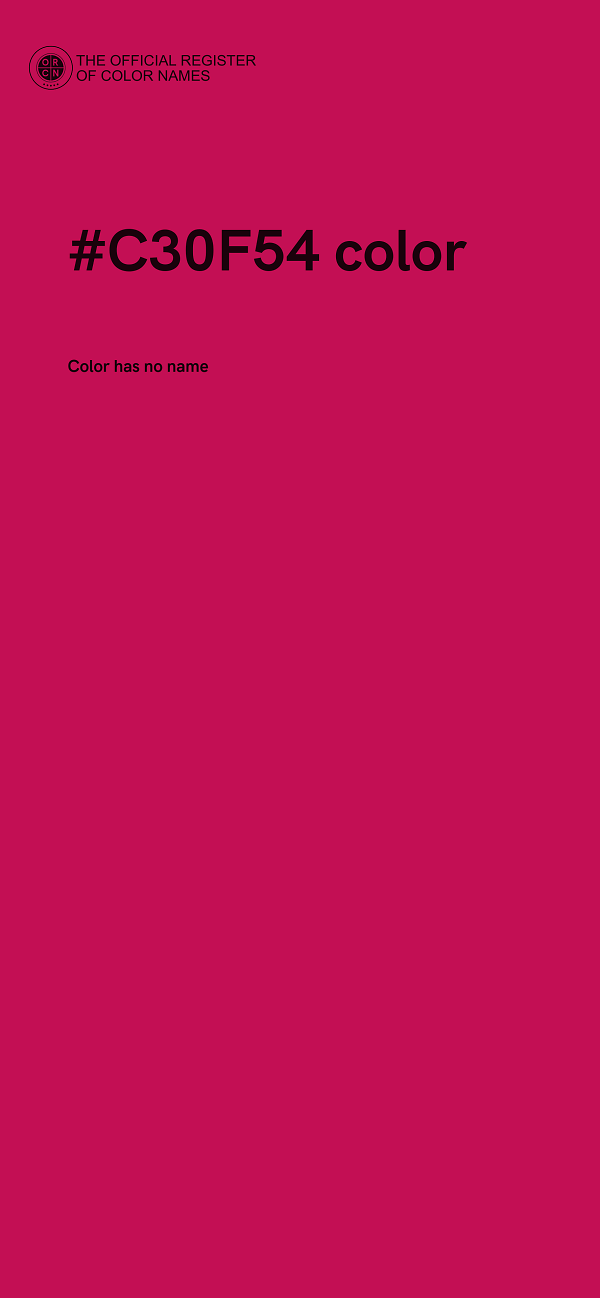 #C30F54 color image