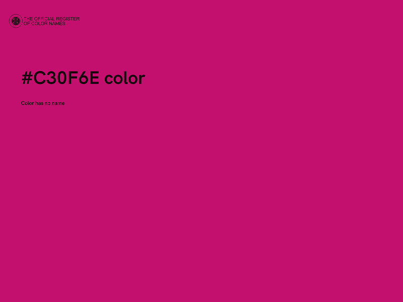 #C30F6E color image