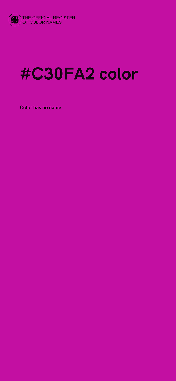 #C30FA2 color image