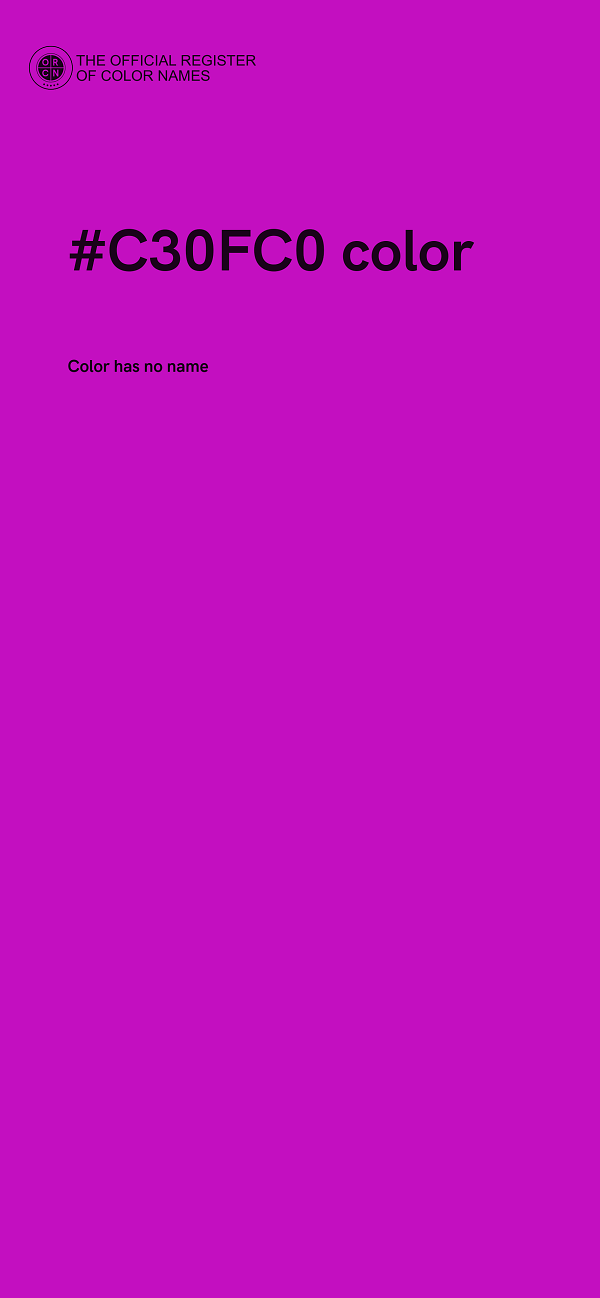 #C30FC0 color image