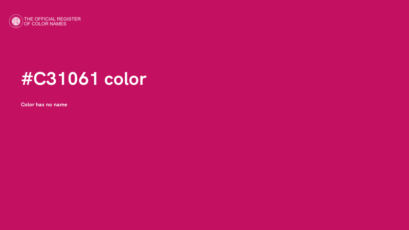 #C31061 color image