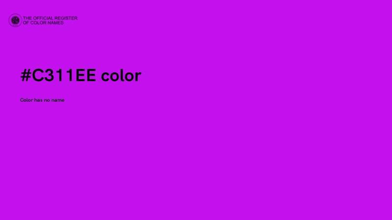 #C311EE color image