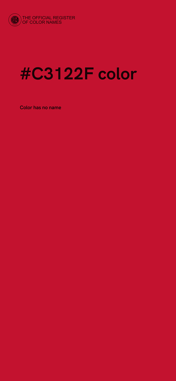 #C3122F color image