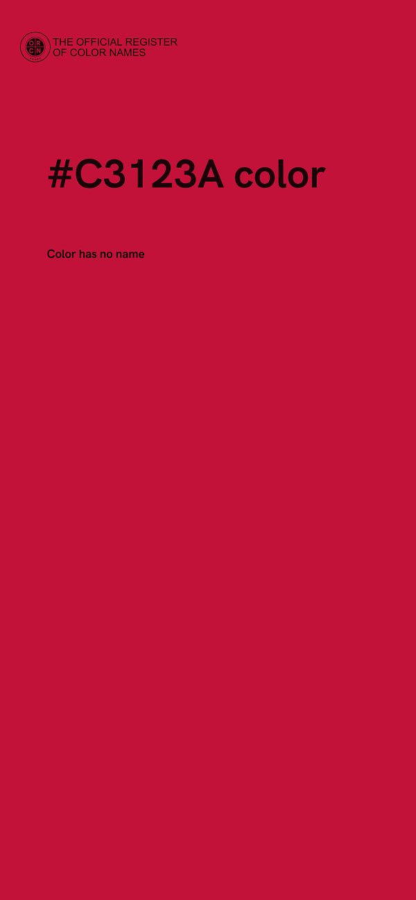 #C3123A color image