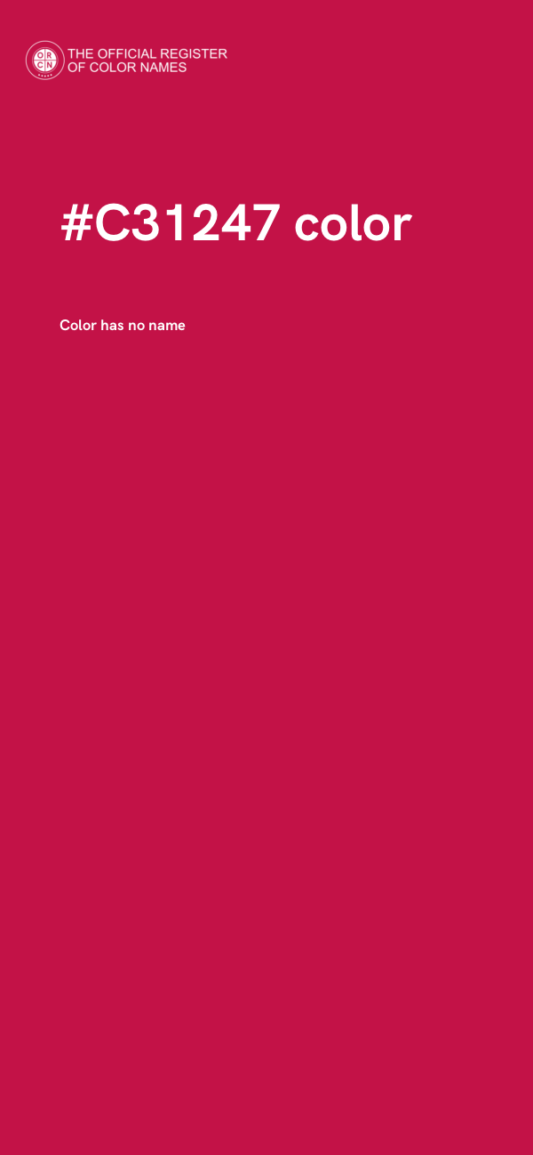 #C31247 color image