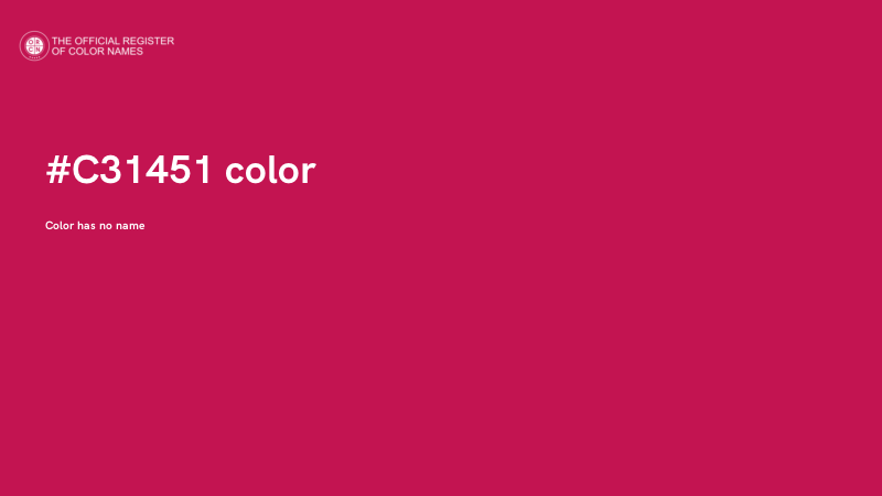 #C31451 color image