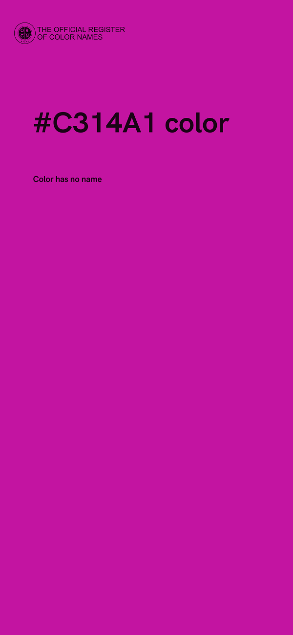 #C314A1 color image