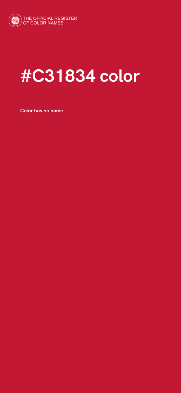 #C31834 color image