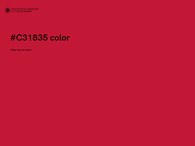 #C31835 color image