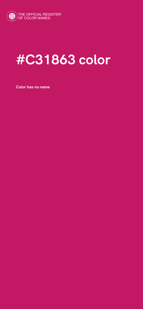 #C31863 color image