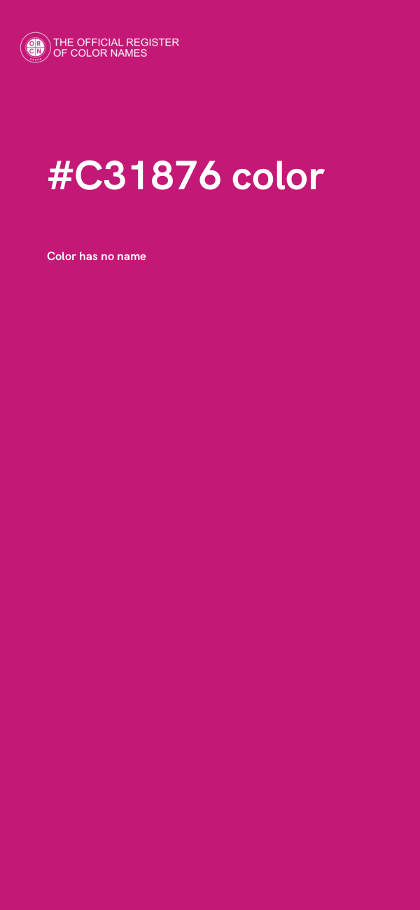 #C31876 color image