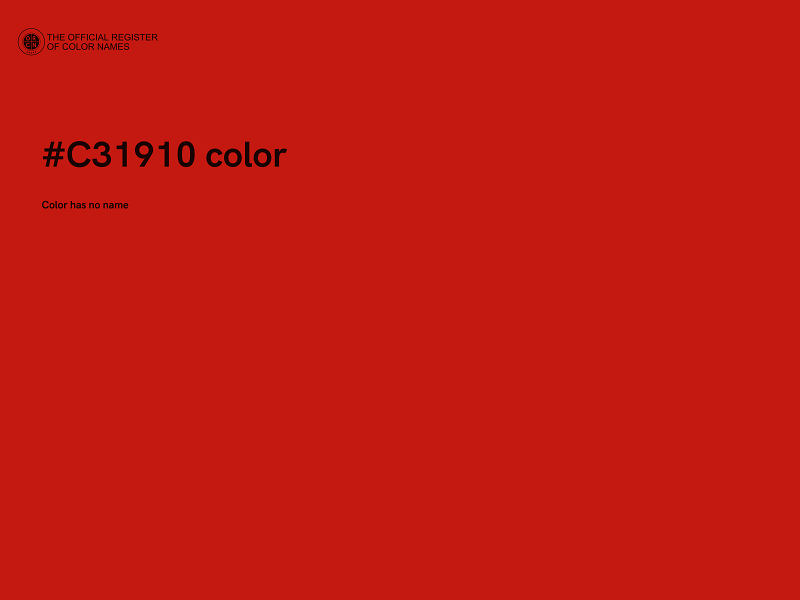 #C31910 color image