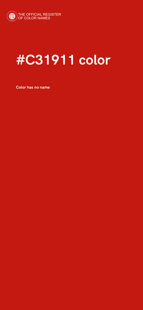 #C31911 color image