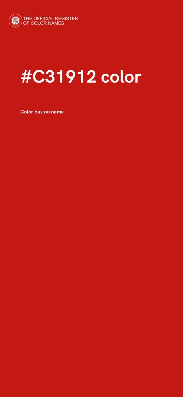 #C31912 color image