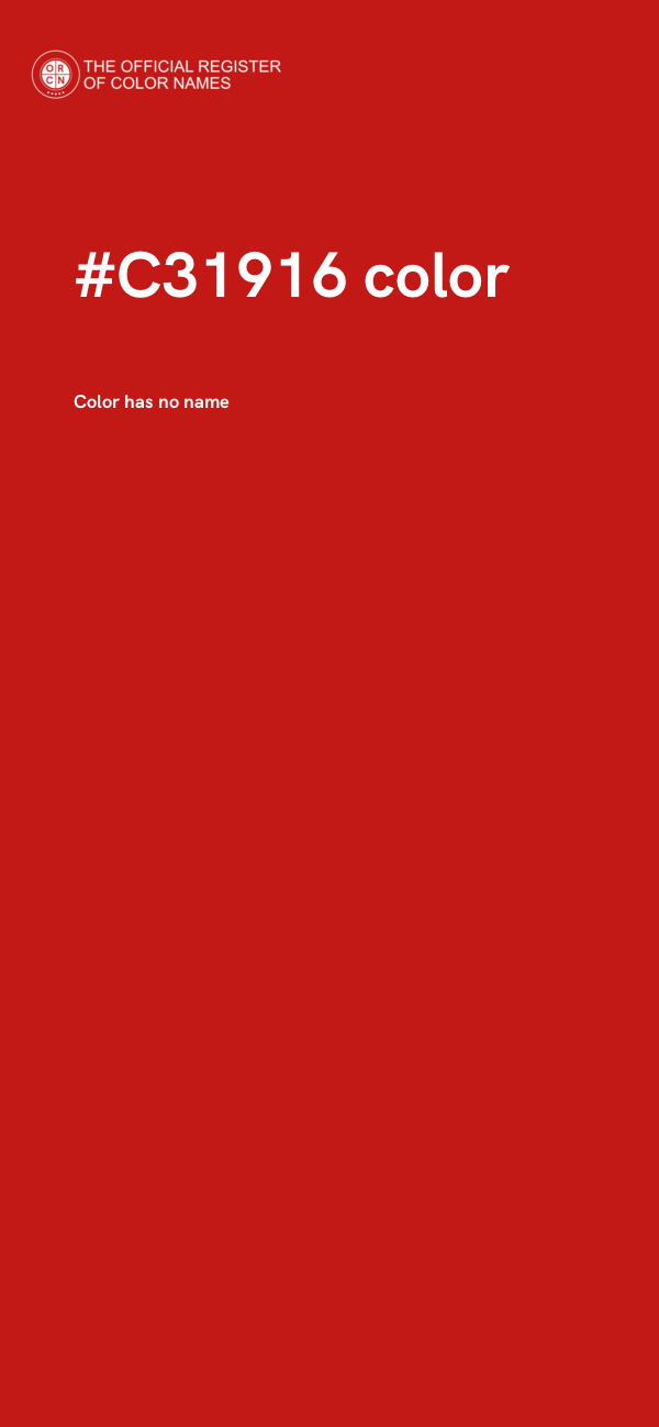 #C31916 color image