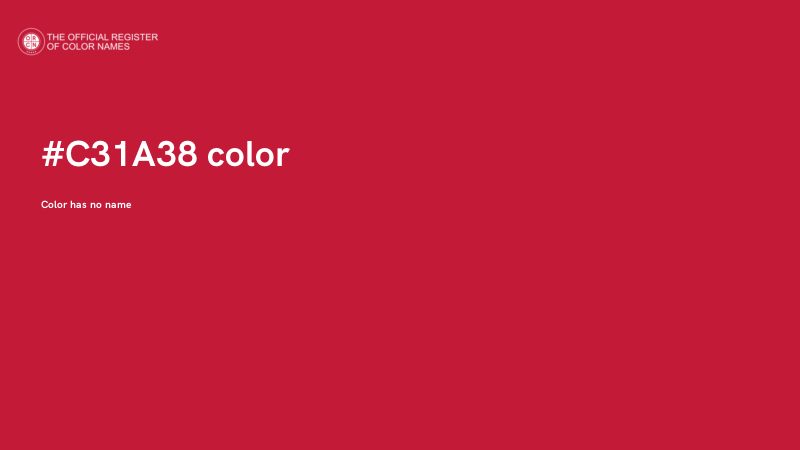 #C31A38 color image