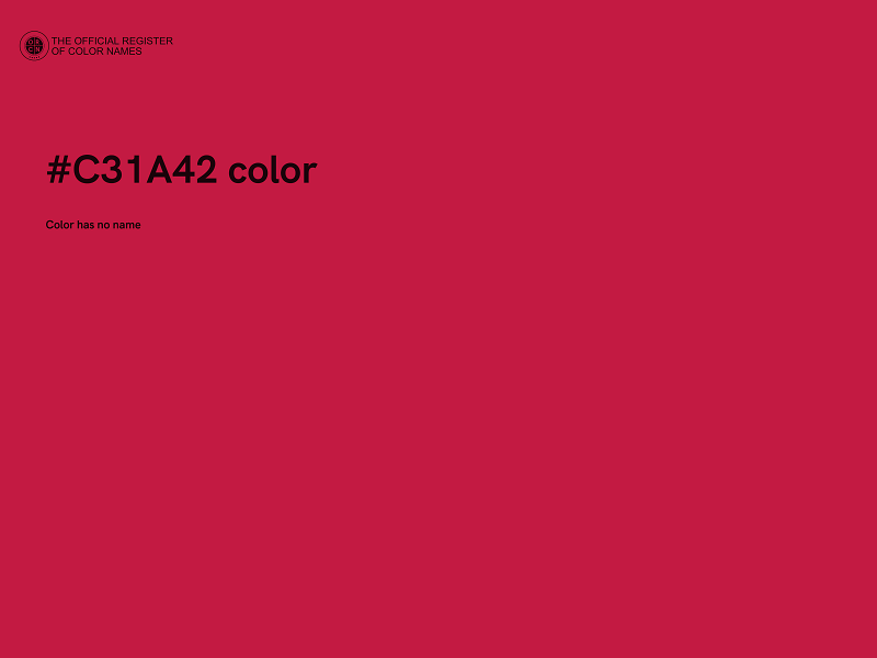 #C31A42 color image