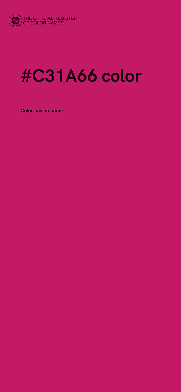 #C31A66 color image
