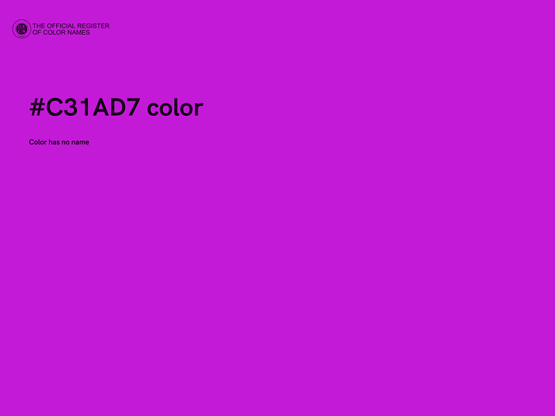 #C31AD7 color image