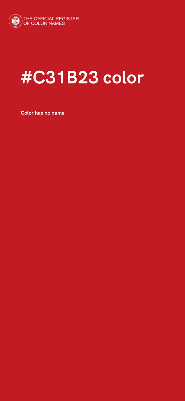 #C31B23 color image