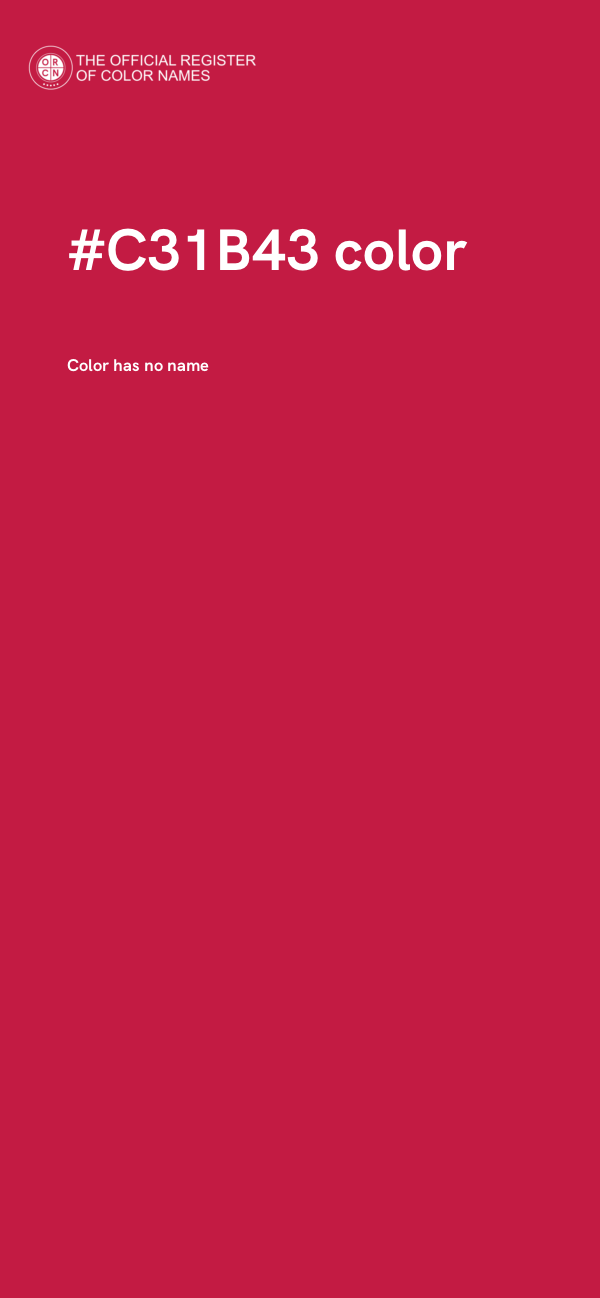 #C31B43 color image