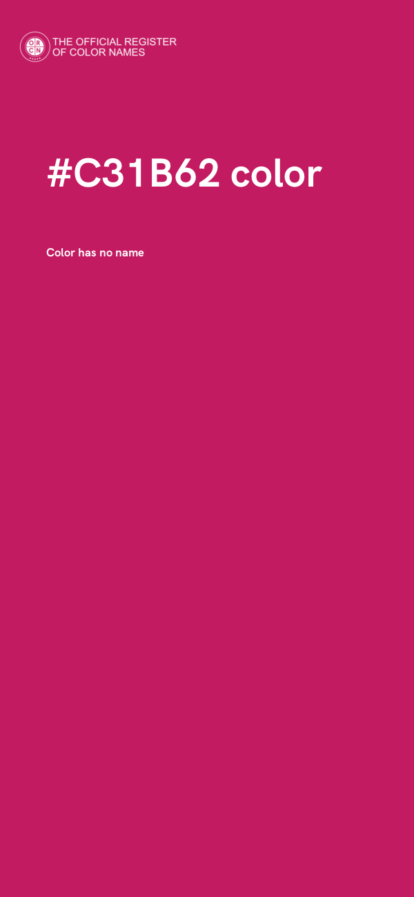 #C31B62 color image
