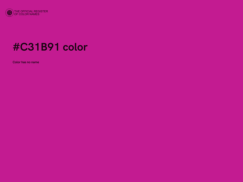 #C31B91 color image