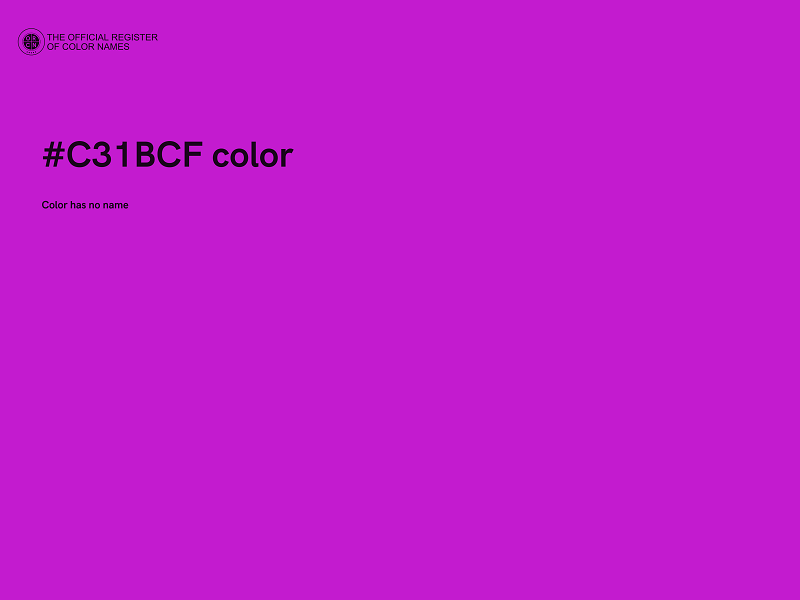 #C31BCF color image