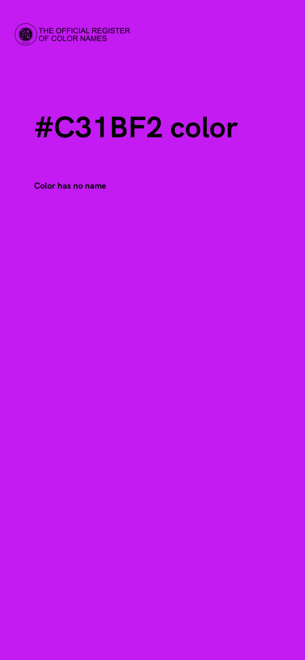 #C31BF2 color image