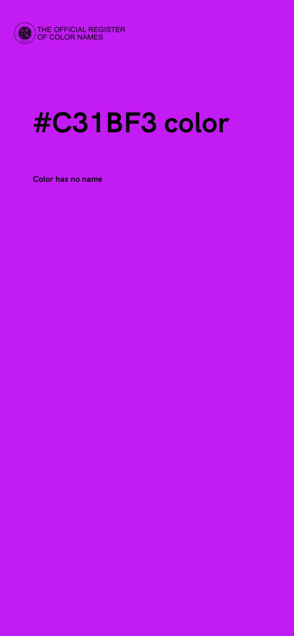 #C31BF3 color image