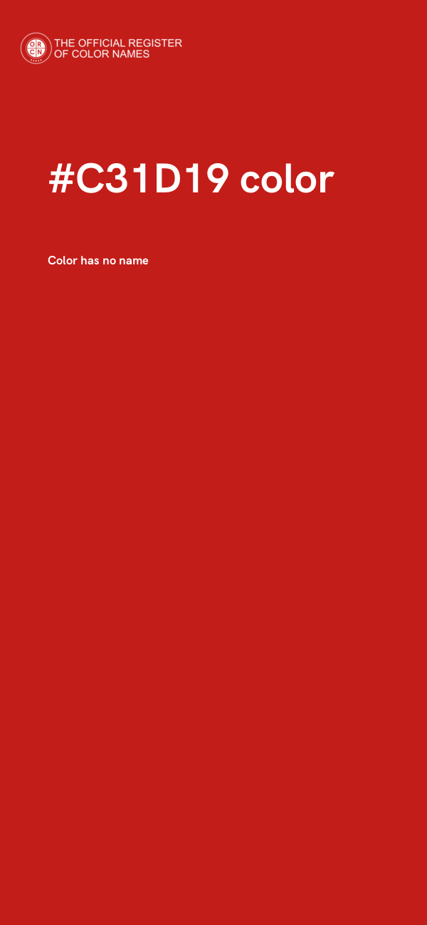#C31D19 color image
